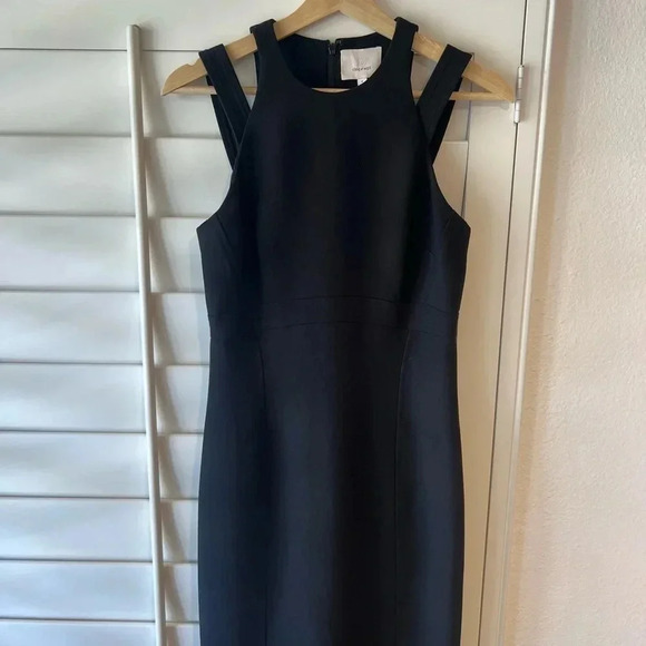 CINQ A SEPT NWT Black Henriette Cut Out Sheath Dress 4 - Picture 6 of 11
